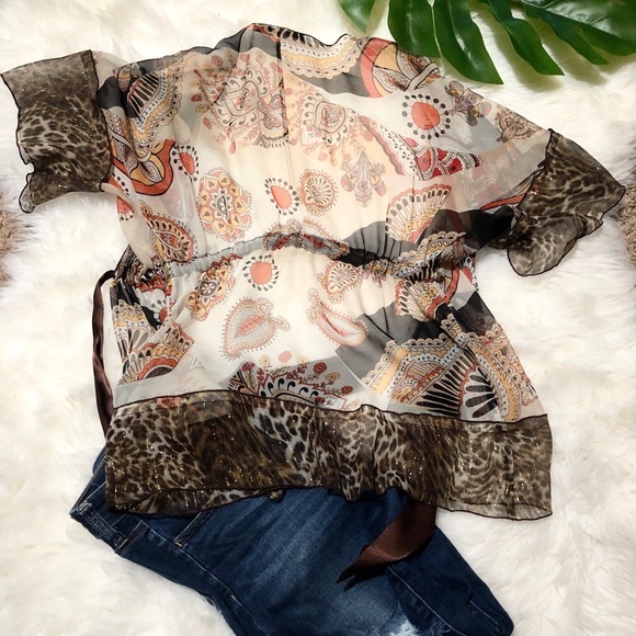 Single Front Tie Kimono*FINAL MARKDOWN* - Picture 6 of 6